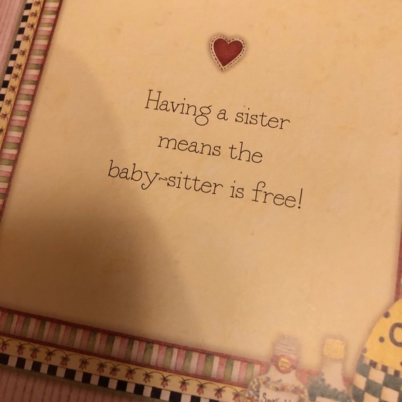 Bundle of 3 items: Sisters are a blessing decor plate, mug, hardcover book - Picture 2 of 11